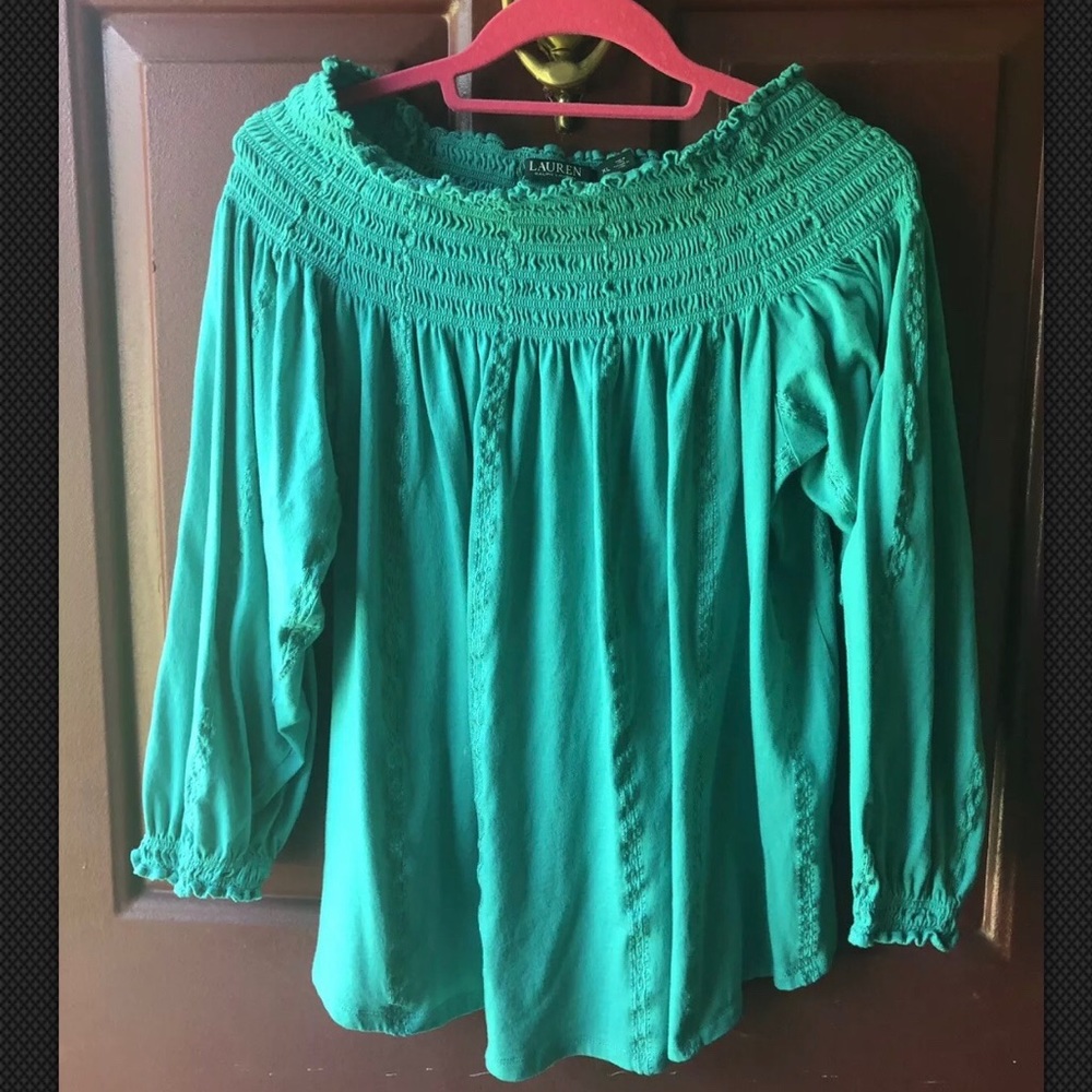 LAUREN by Ralph Lauren Off-the-Shoulder Top - XL